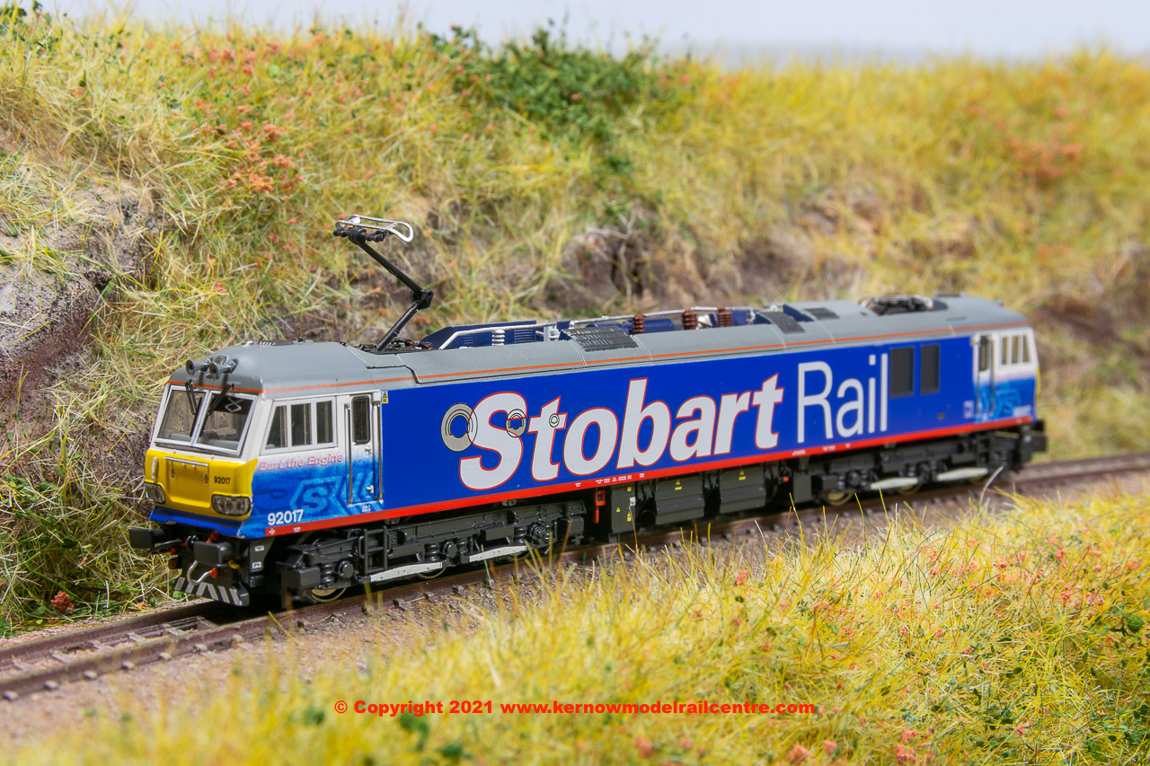 92017 Revolution Trains Class 92 Electric Locomotive number 92 017 "Bart the Engine" in Stobart Rail Livery